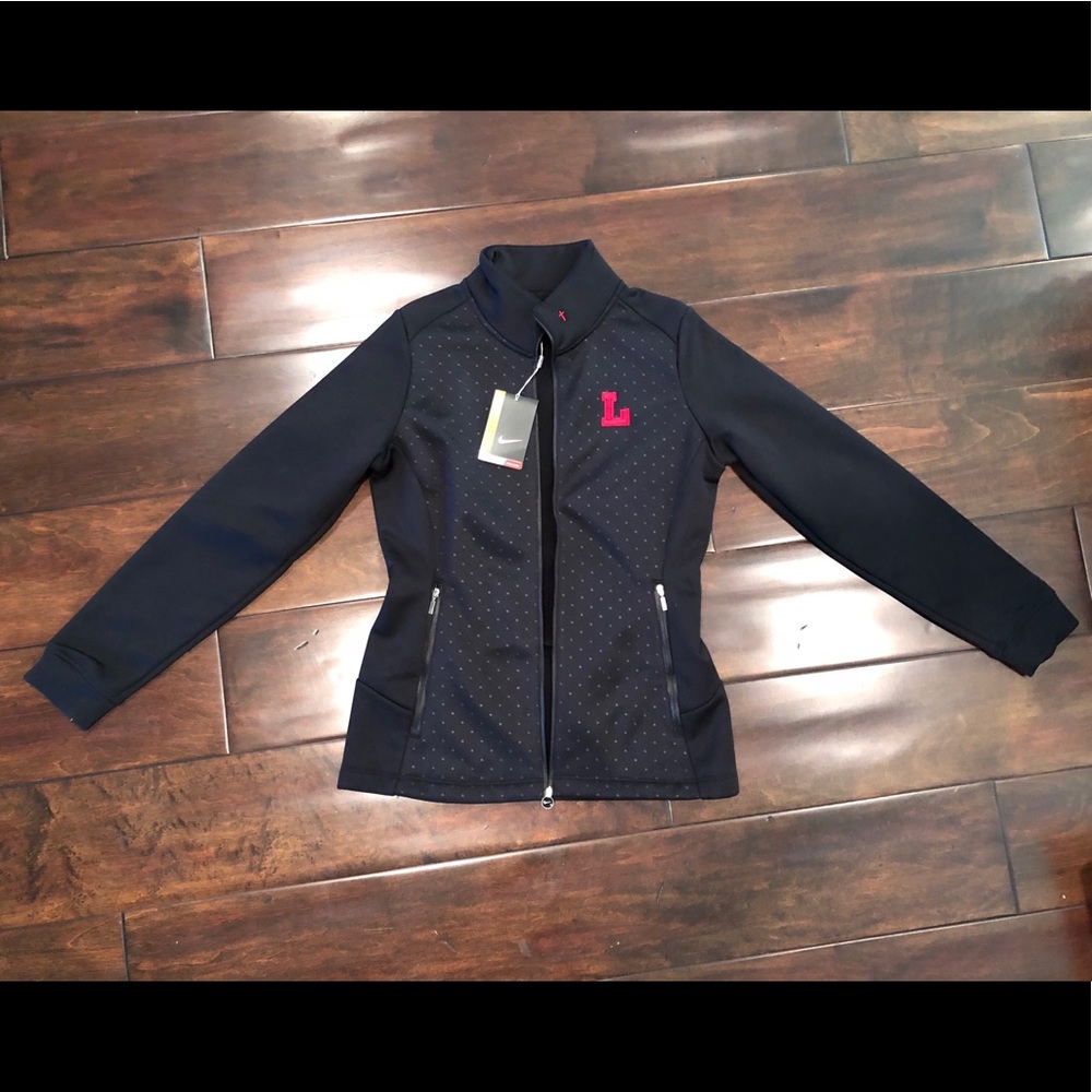 Orange Lutheran NikeGolf Black zip-up